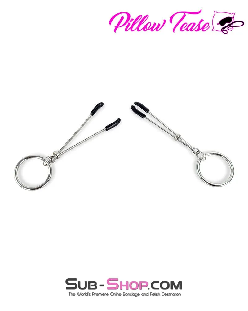 1624DL      Tweezer Nipple Clamps with Weight Hanging Rings
