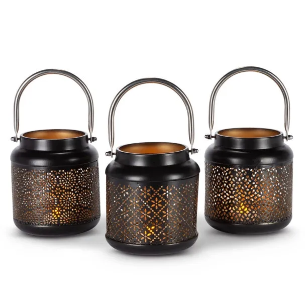 5.12"H Metal Lantern