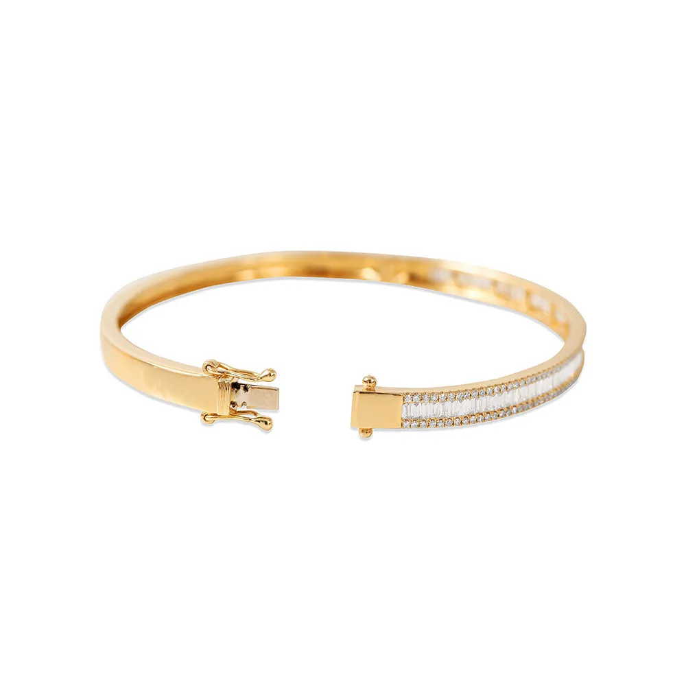 ABBY BAGUETTE DIAMOND BANGLE