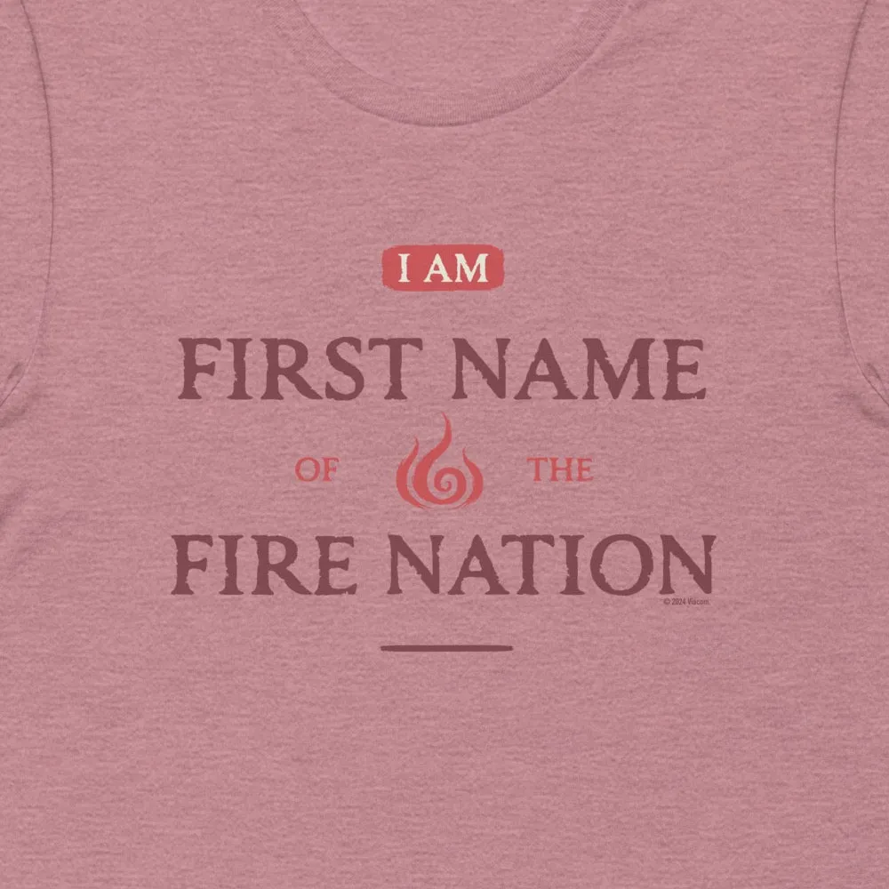 Avatar the Last Airbender Fire Nation Personalized T-Shirt