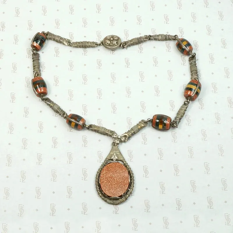 Best Beads Ever Goldstone & Silver Necklace