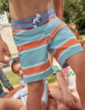 Board Shorts-Tourmaline, Fire Opal Stripe