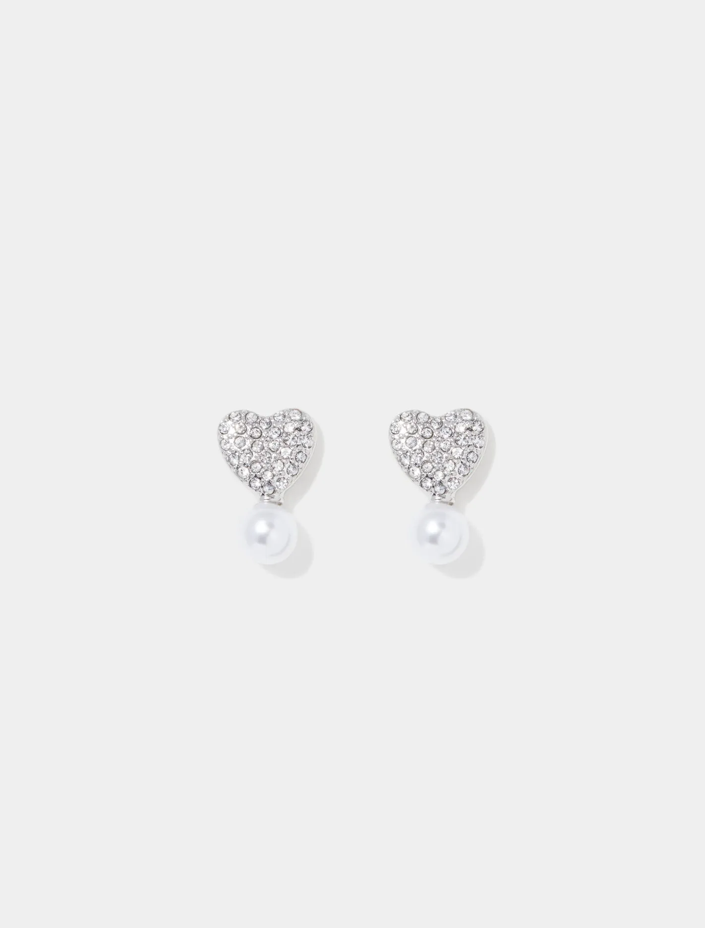 Casey Heart and Pearl Earrings