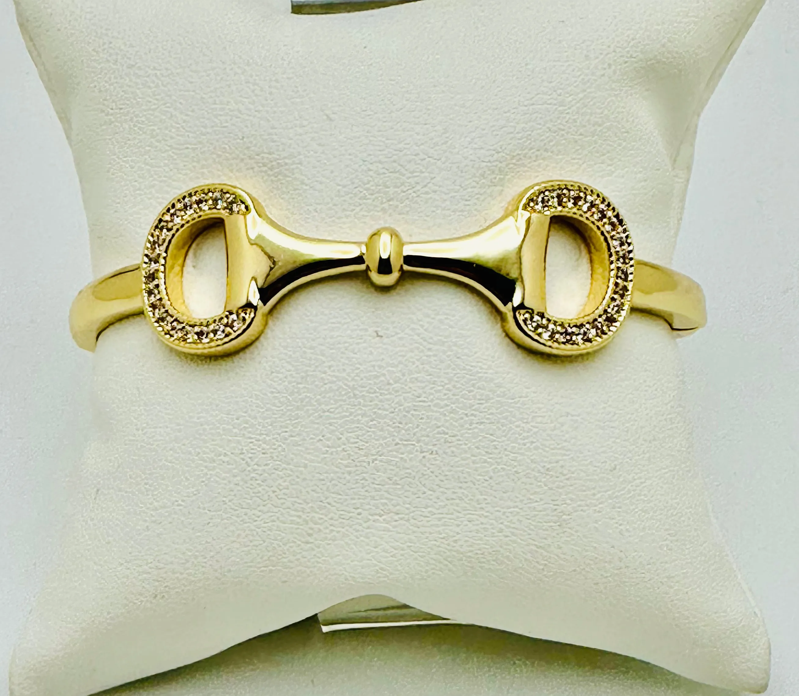 CZ and Gold Bangle