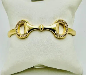 CZ and Gold Bangle