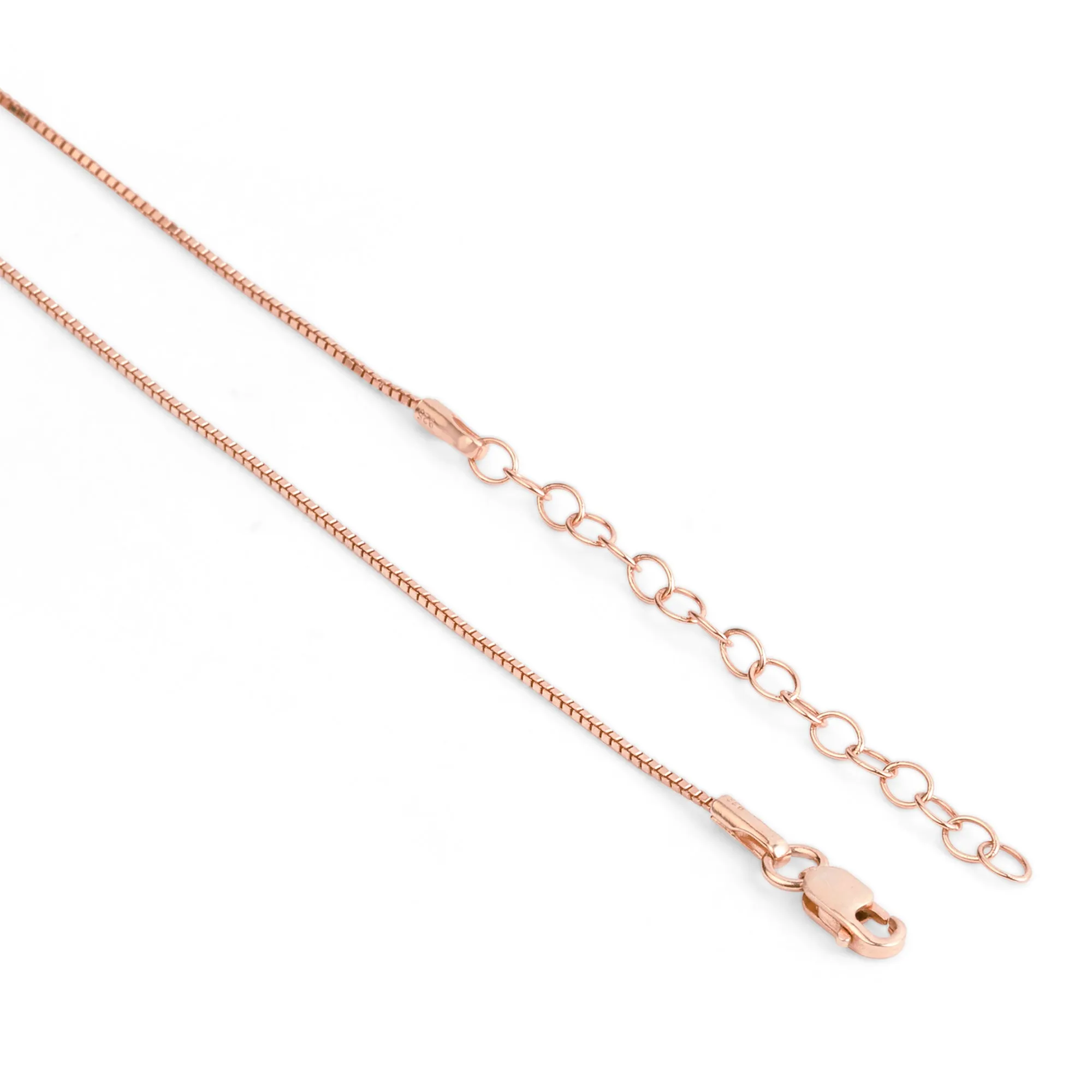 Delicate Rose Gold-Plated CZ 925 Sterling Silver Flame Pendant