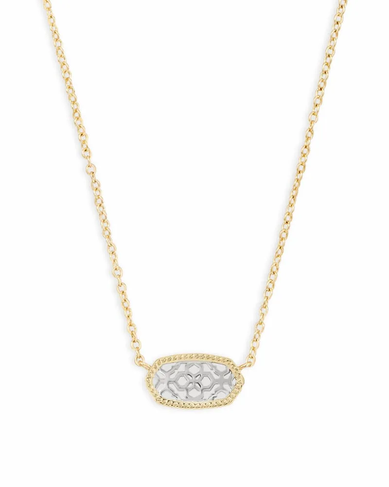ELISA NECKLACE GOLD-RHODIUM FILIGREE MIX
