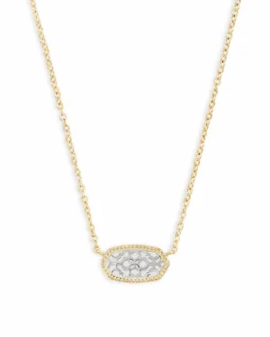 ELISA NECKLACE GOLD-RHODIUM FILIGREE MIX