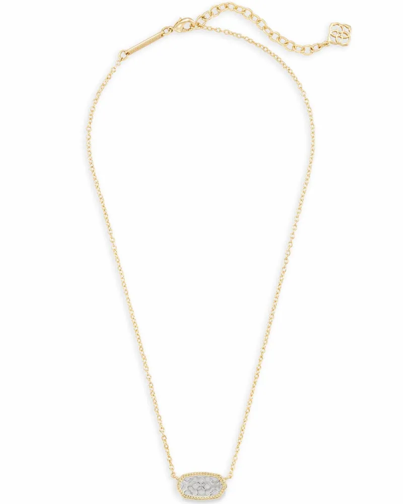 ELISA NECKLACE GOLD-RHODIUM FILIGREE MIX