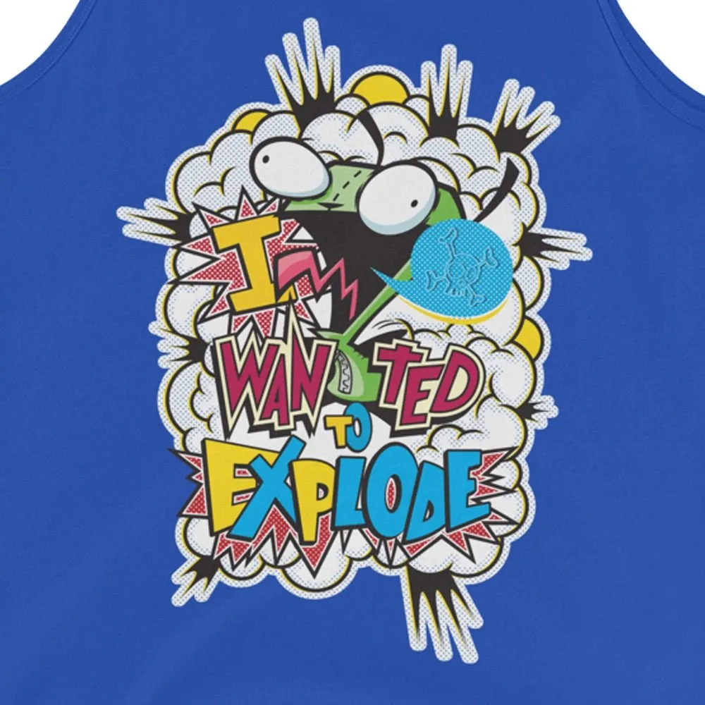 Invader Zim I Wanted To Explode Adult Tank Top