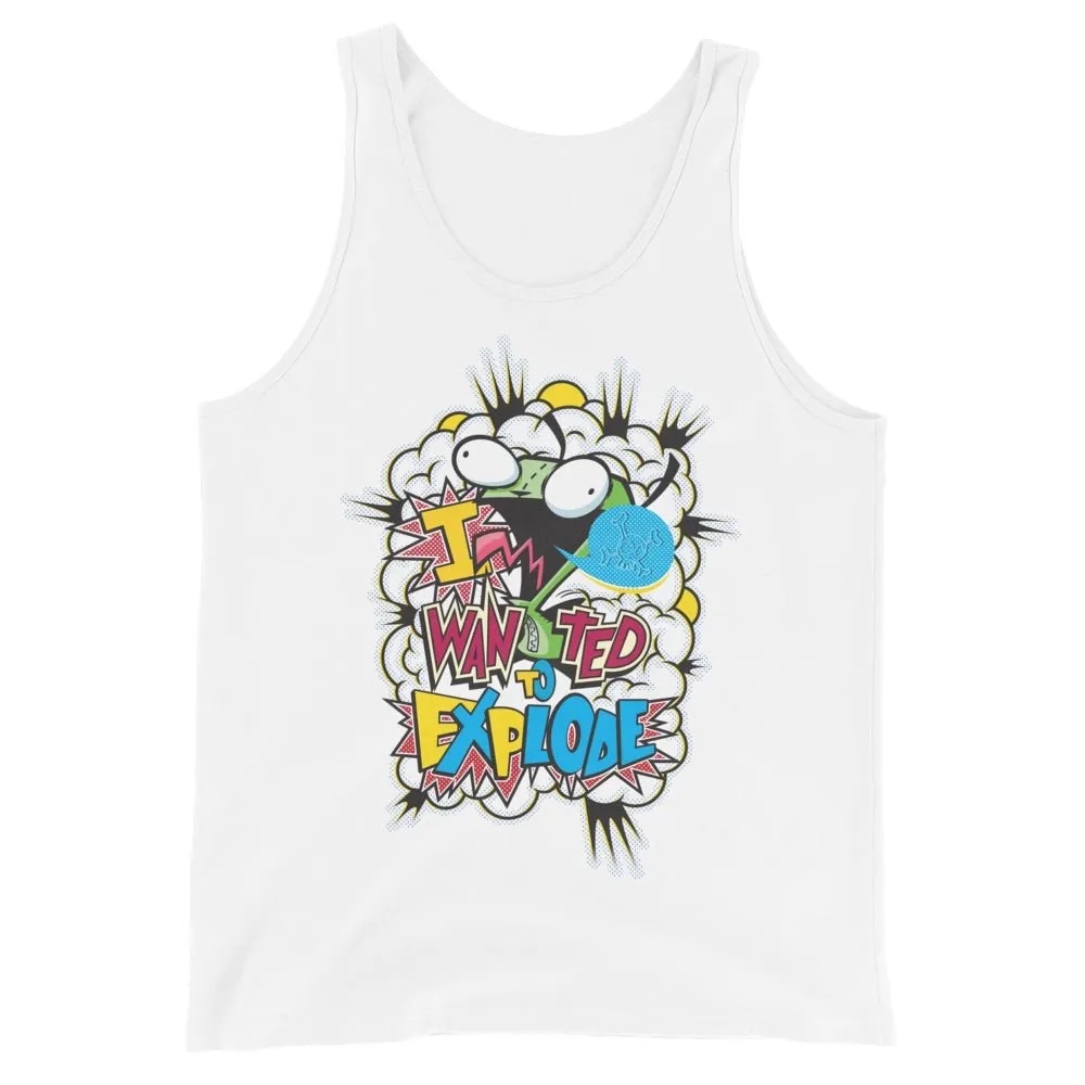 Invader Zim I Wanted To Explode Adult Tank Top