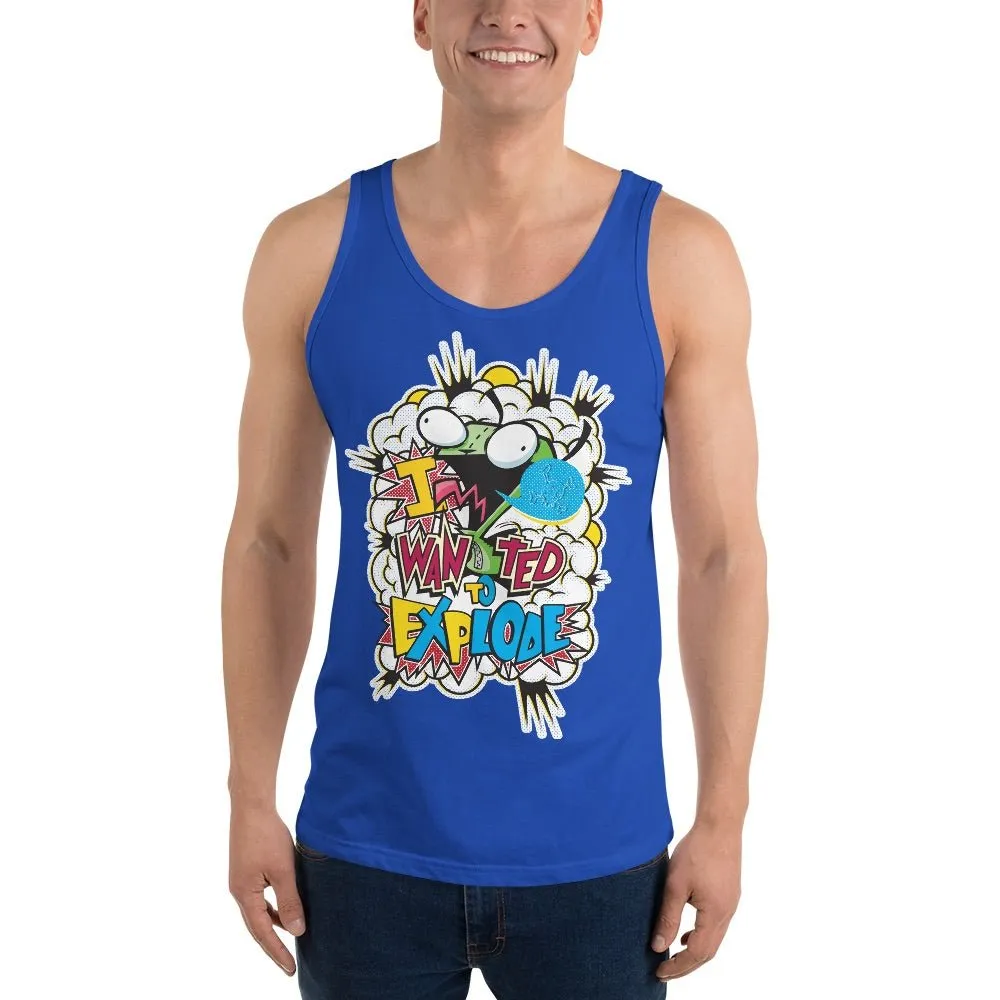 Invader Zim I Wanted To Explode Adult Tank Top