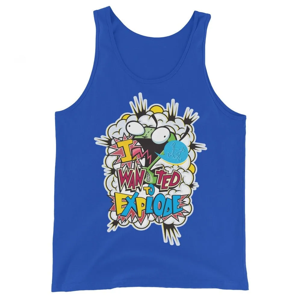 Invader Zim I Wanted To Explode Adult Tank Top