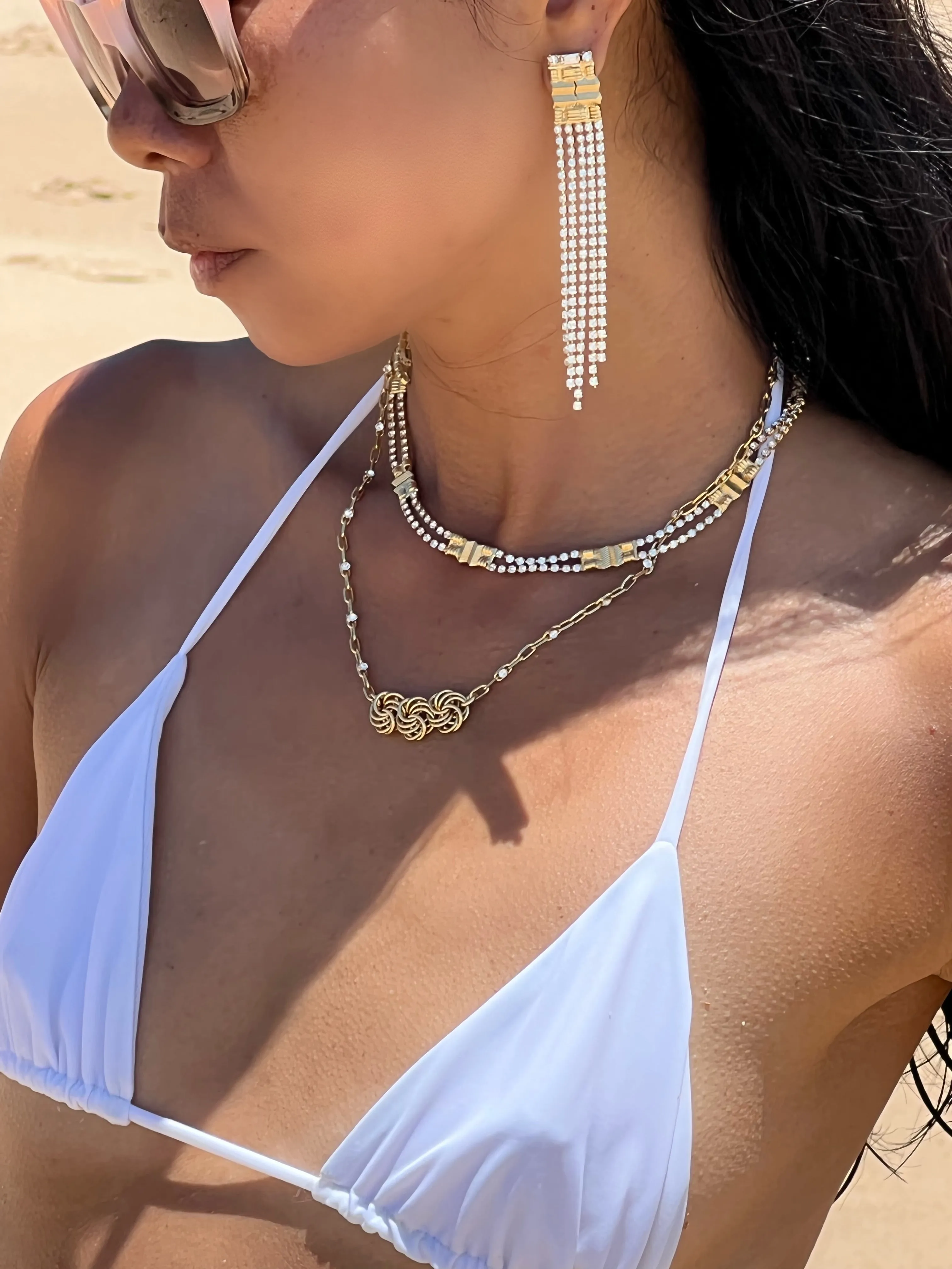 MAZARIFE Zigzag Necklace