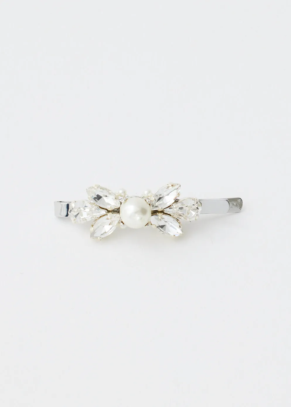 Mini Crystal and Pearl Hairslide