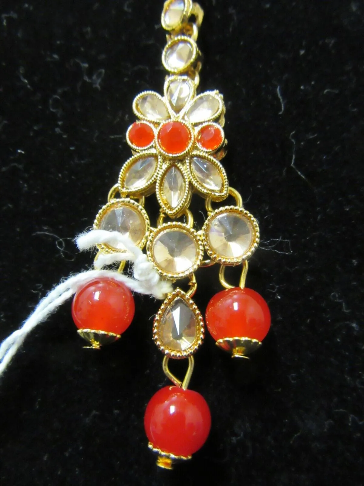 Necklace 3051289 Indian Designer Golden Necklace Set Shieno Sarees