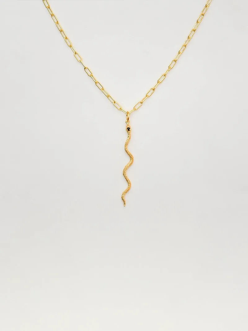 Nehebkau Necklace | Gold with Pearl & Spinel