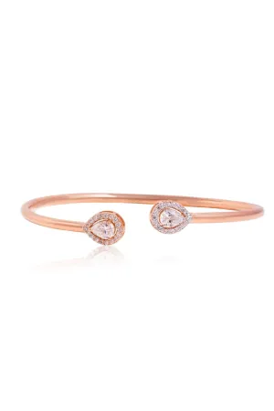 Pear Open Flexi Bangle