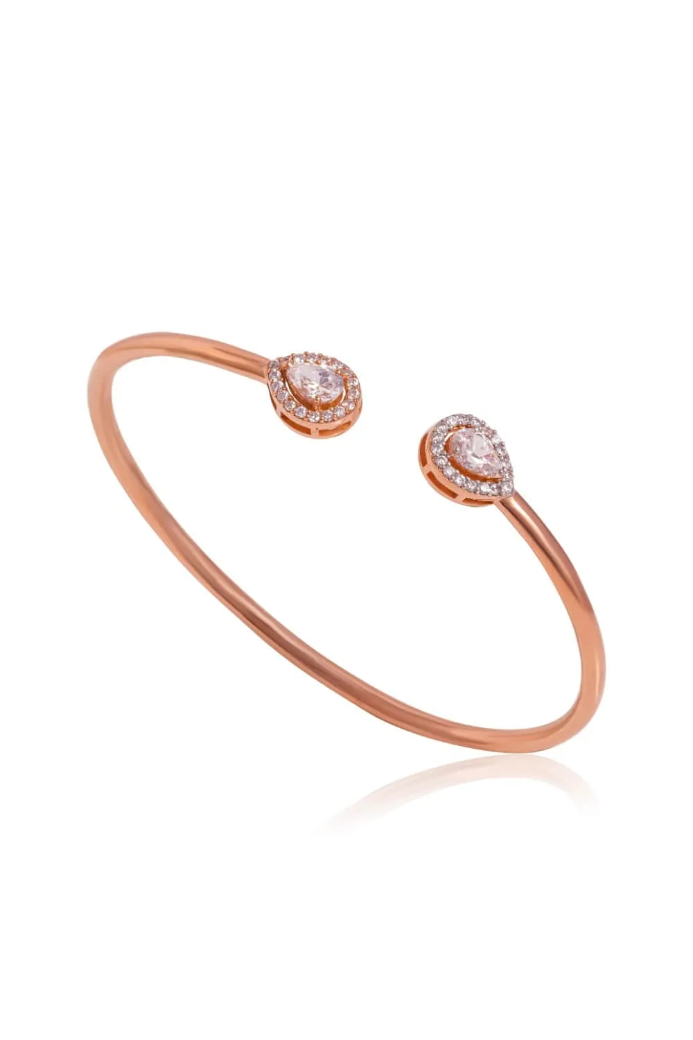 Pear Open Flexi Bangle