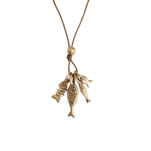 Pesci Che Volano Catch Of The Day Bronze Pendant