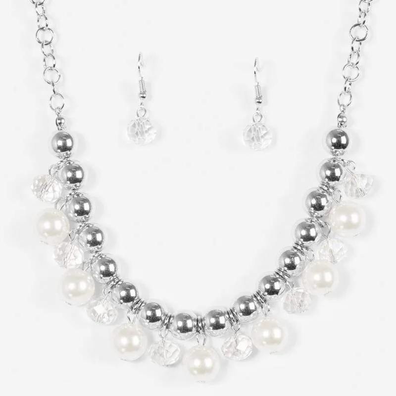 Power Trip White Pearl Necklace