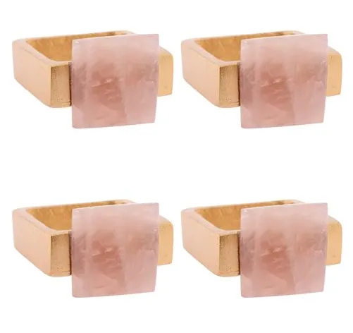 Quartz Napkin Ring - Rose
