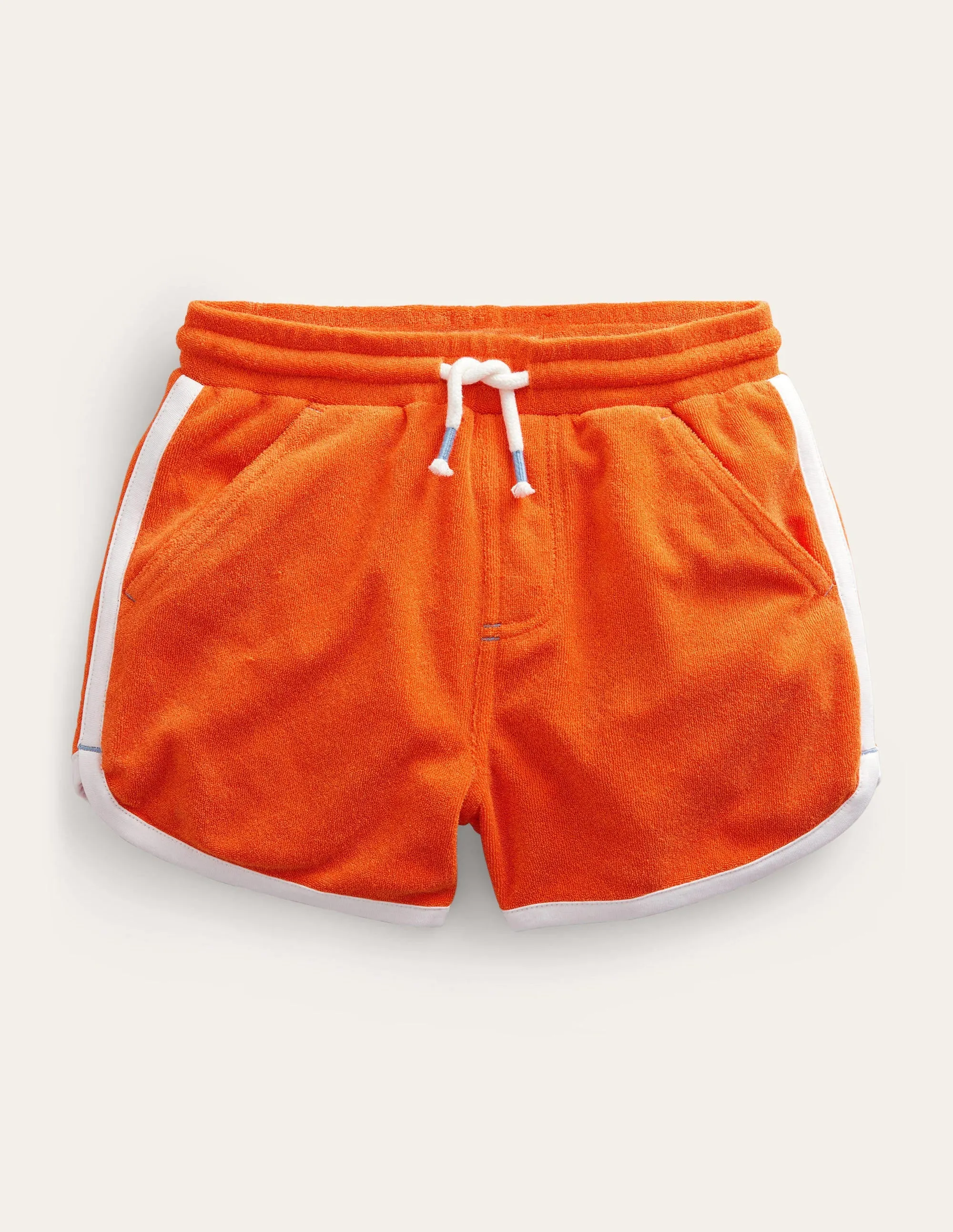 Retro Jersey Shorts-Fire Opal Orange