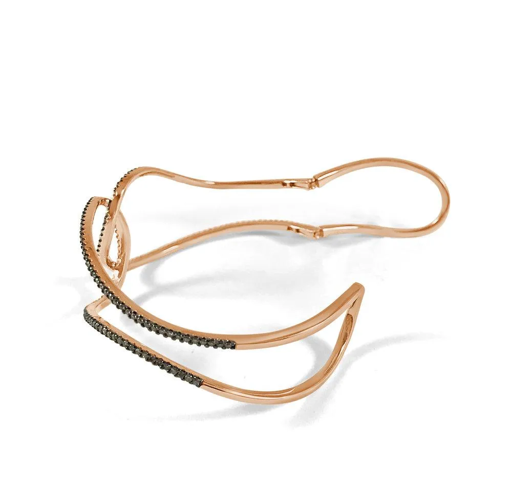 Rose Gold Brown Diamond Bracelet