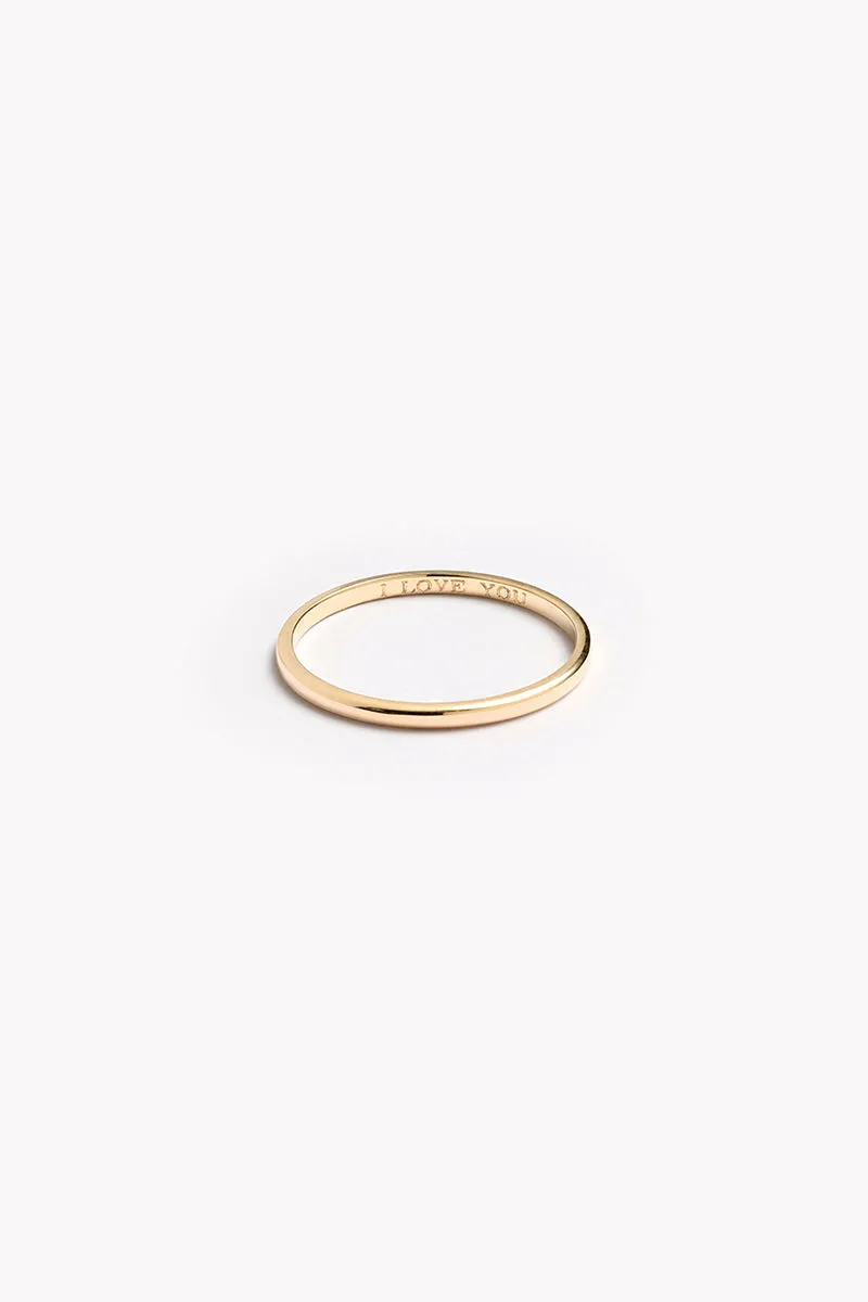 Signature Pinky Ring 1.5mm - 14ct Gold