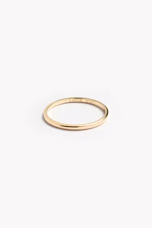 Signature Ring 1.5mm - 14ct Gold