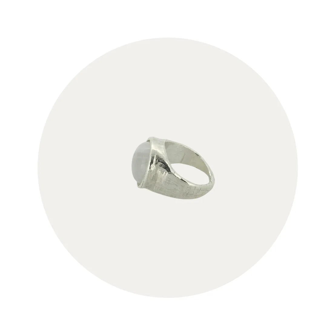 Silver Moonstone Sibyl Ring