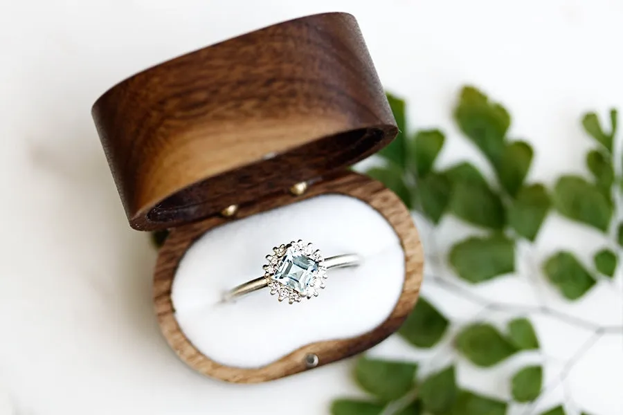 Silver Tavi Halo Ring