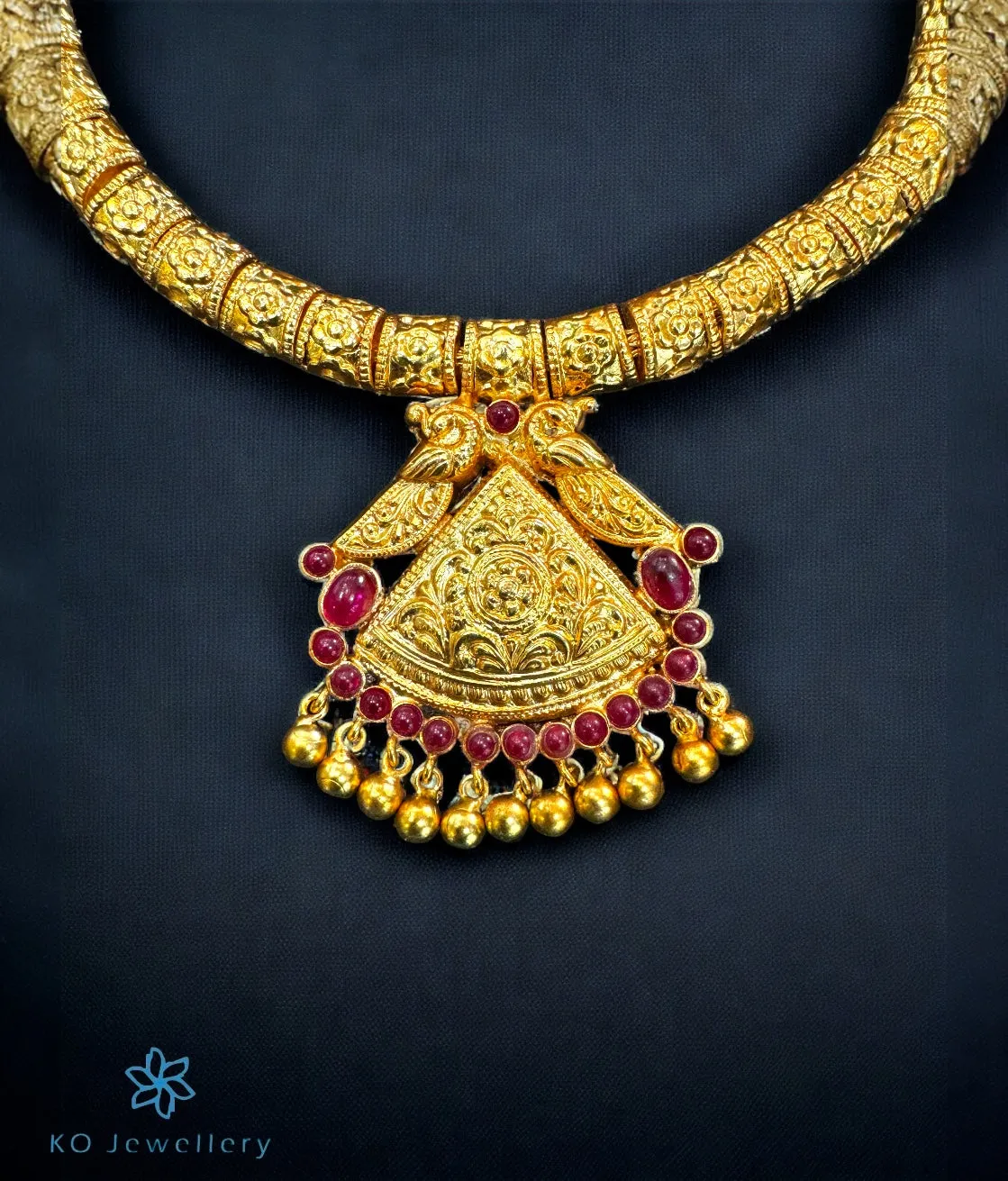 The Shivani Silver Nakkasi Necklace