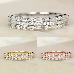 Three-layer Fine Line Ring