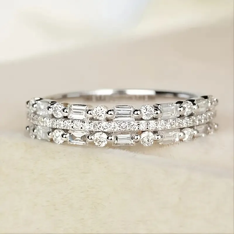 Three-layer Fine Line Ring
