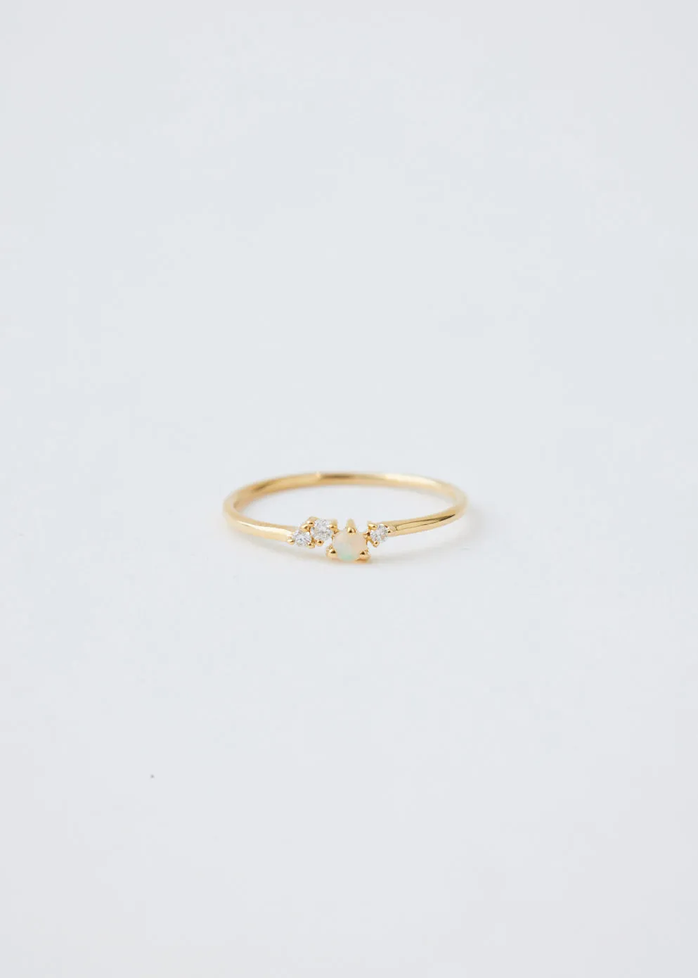 Tiny Chroma Opal Ring
