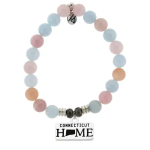 T.Jazelle- Morganite "Connecticut" Charm Bracelet