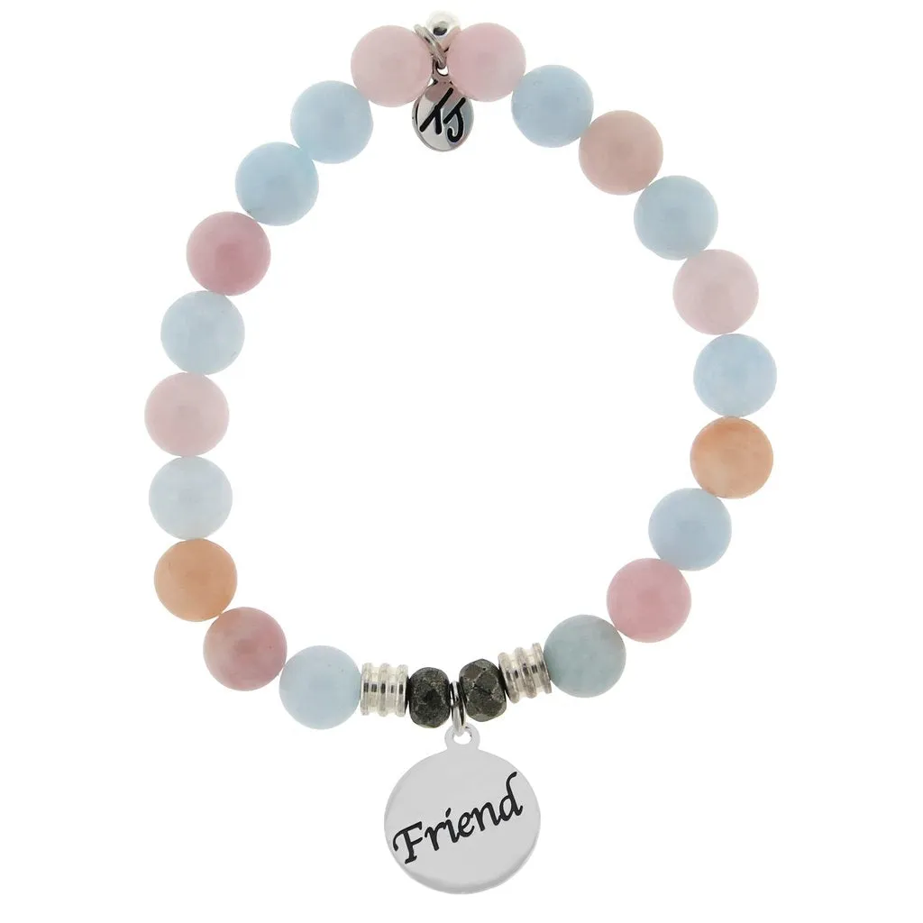 T.Jazelle- Morganite "Connecticut" Charm Bracelet